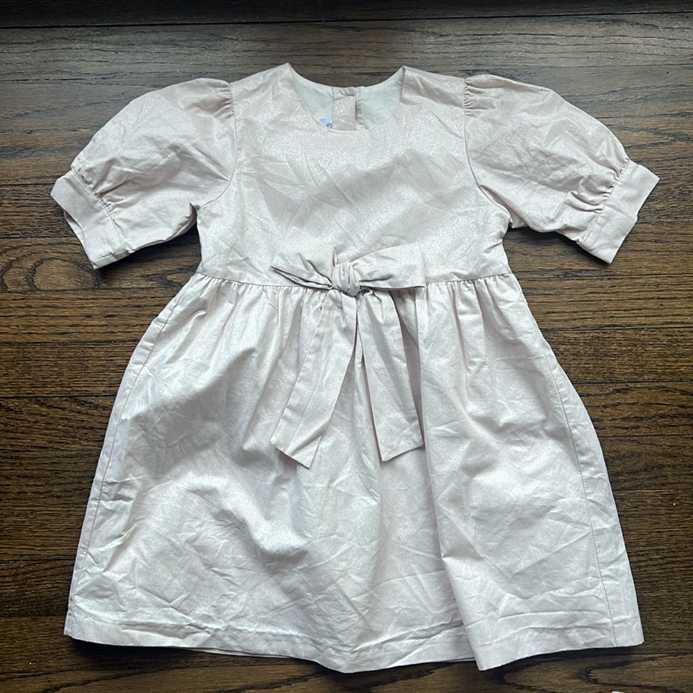 EUC Dondolo Girl’s Pink Shimmer Bow Dress